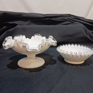 Silver crest candy dishes set of 2